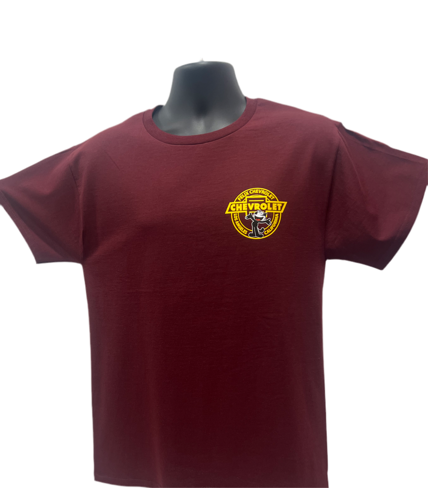 Circle Cat Shirt- Burgundy